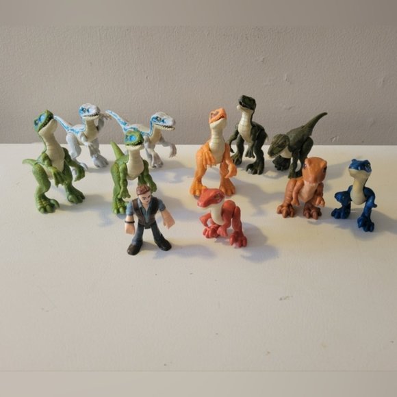 Imaginex Velociraptor Figures Set of 11 - Picture 1 of 7
